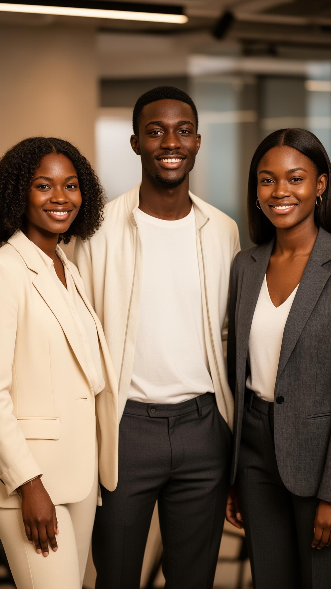 Three Jus One Academy team members together